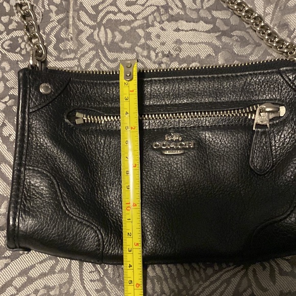 Coach Mickie crossbody, black grain leather and silver hardware - Picture 8 of 10